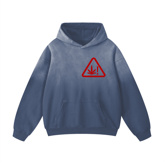 "Highspeed" Monkey Wash Drop Shoulder Oversized Hoodie