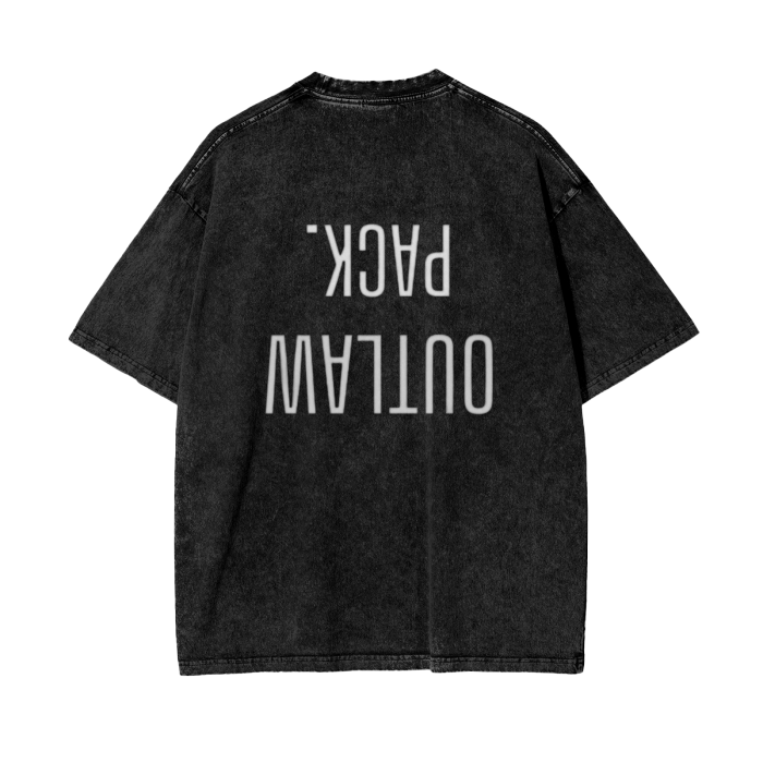 "Heartless" Acid Wash Oversize T-Shirt - 250 GSM
