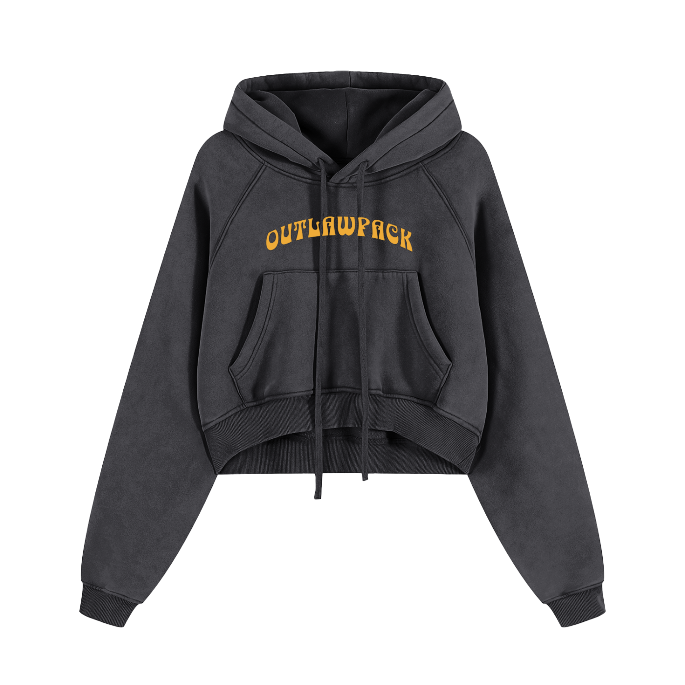 "Stoner Girl" Cropped Zip-Through Hoodie #RU0075