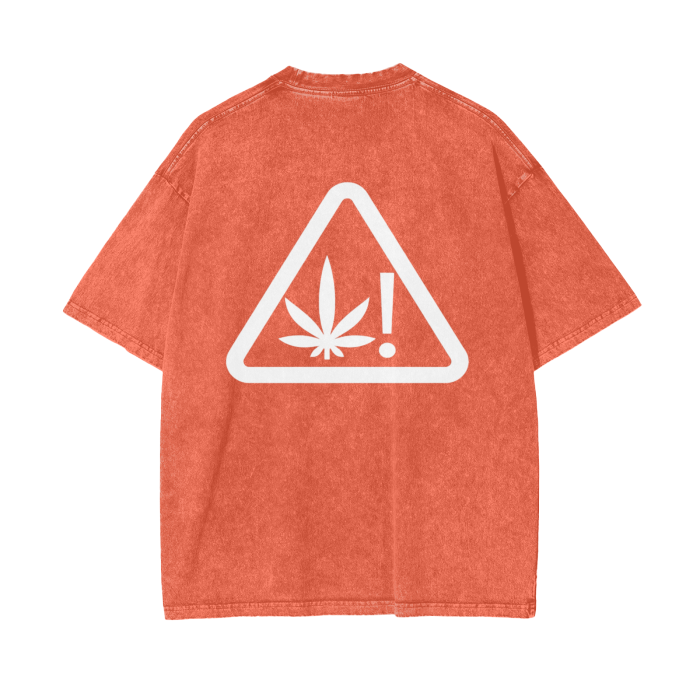 "Thug Angel" Acid Wash Oversize T-Shirt - 250 GSM