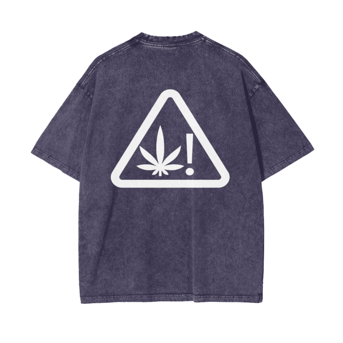 "Thug Angel" Acid Wash Oversize T-Shirt - 250 GSM