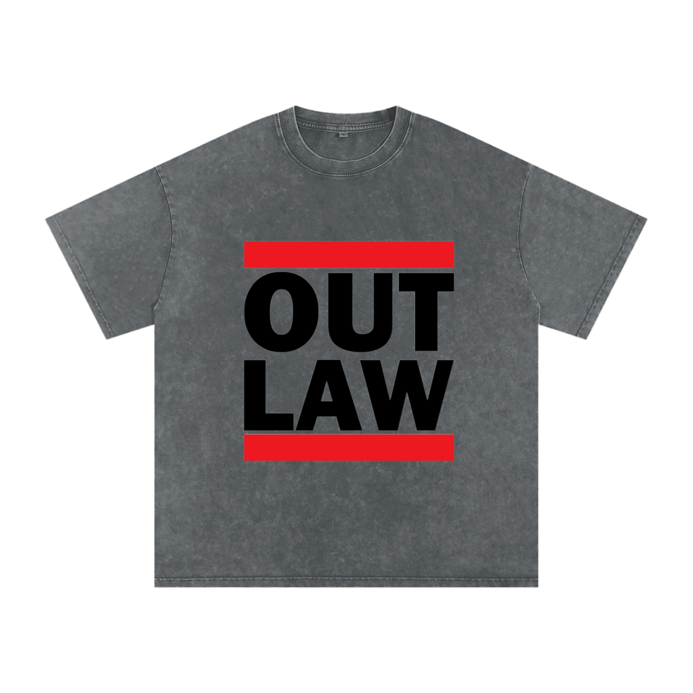 "Outlaw" Acid Wash Oversize T-Shirt - 250 GSM
