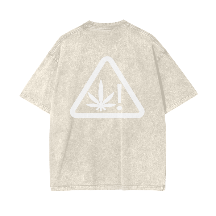 "Thug Angel" Acid Wash Oversize T-Shirt - 250 GSM