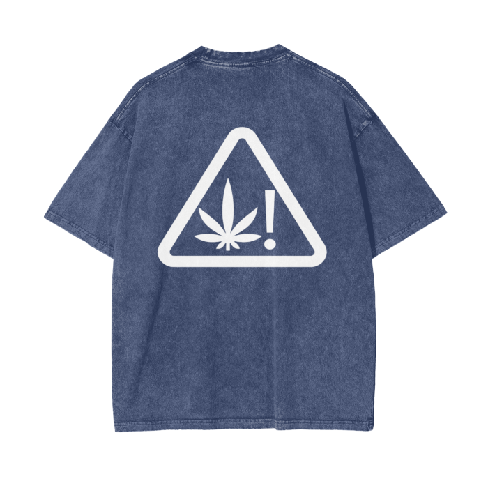 "Thug Angel" Acid Wash Oversize T-Shirt - 250 GSM