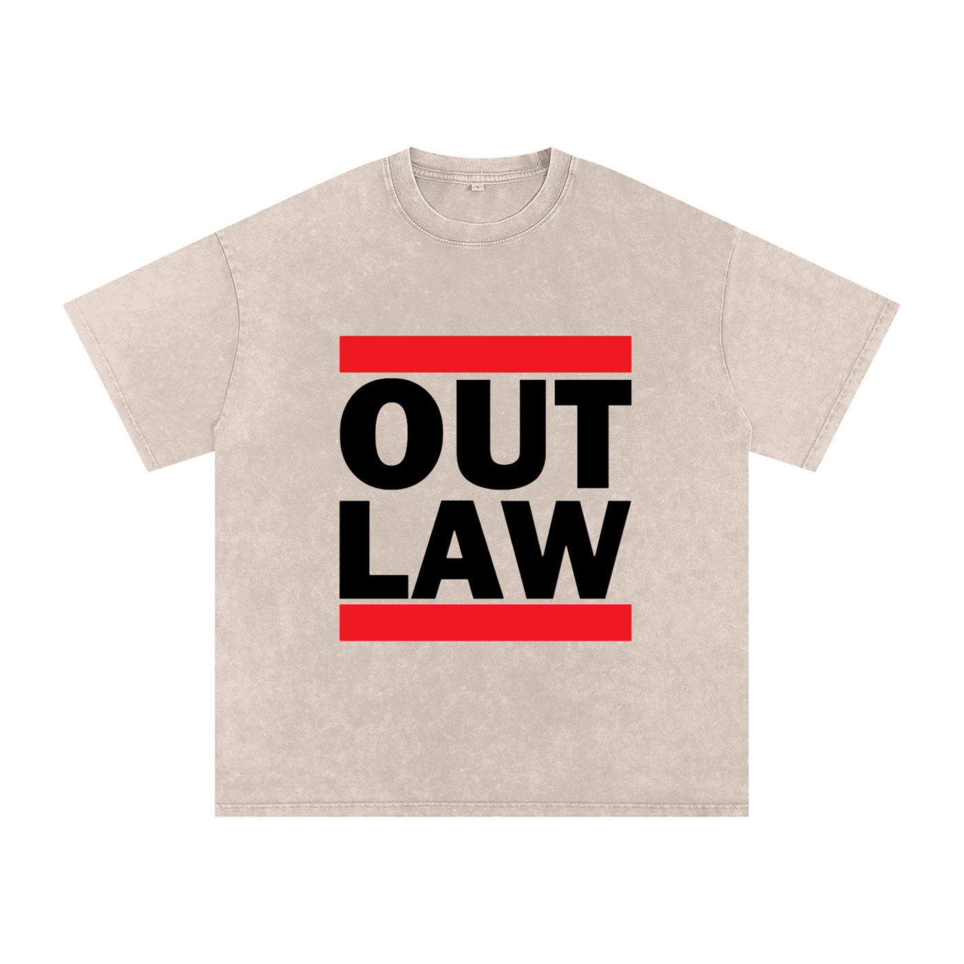 "Outlaw" Acid Wash Oversize T-Shirt - 250 GSM