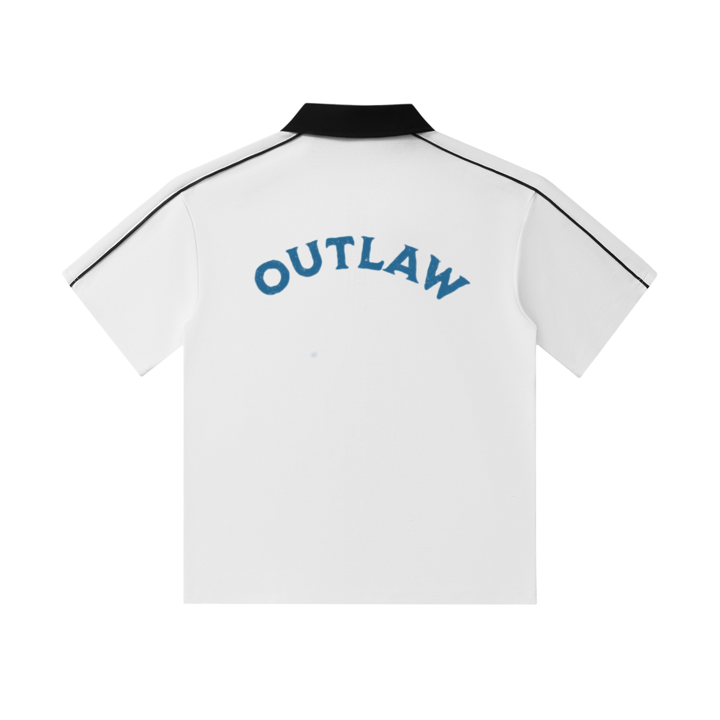 "Surf Team" Contrast Collar Short-Sleeve Polo Shirt