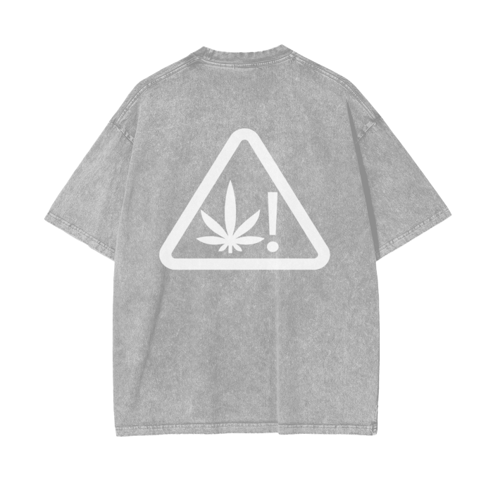 "Thug Angel" Acid Wash Oversize T-Shirt - 250 GSM