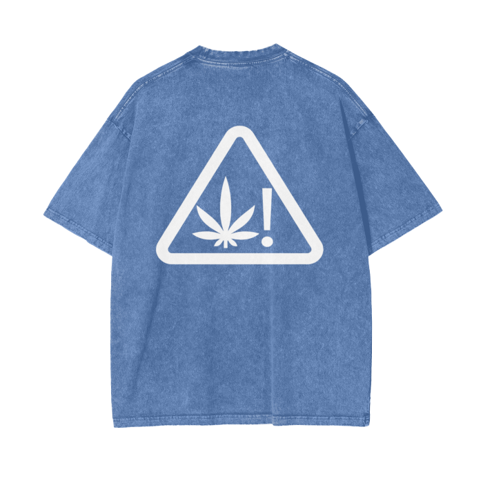 "Thug Angel" Acid Wash Oversize T-Shirt - 250 GSM