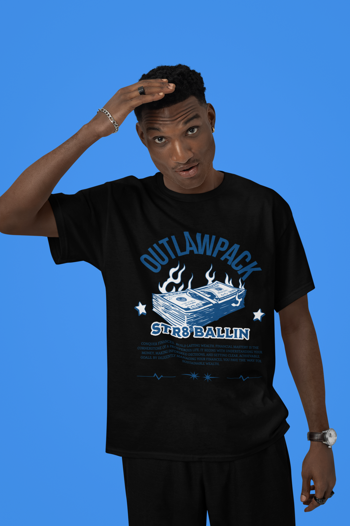 "Str8 Ballin" (Blue) Unisex T-shirt