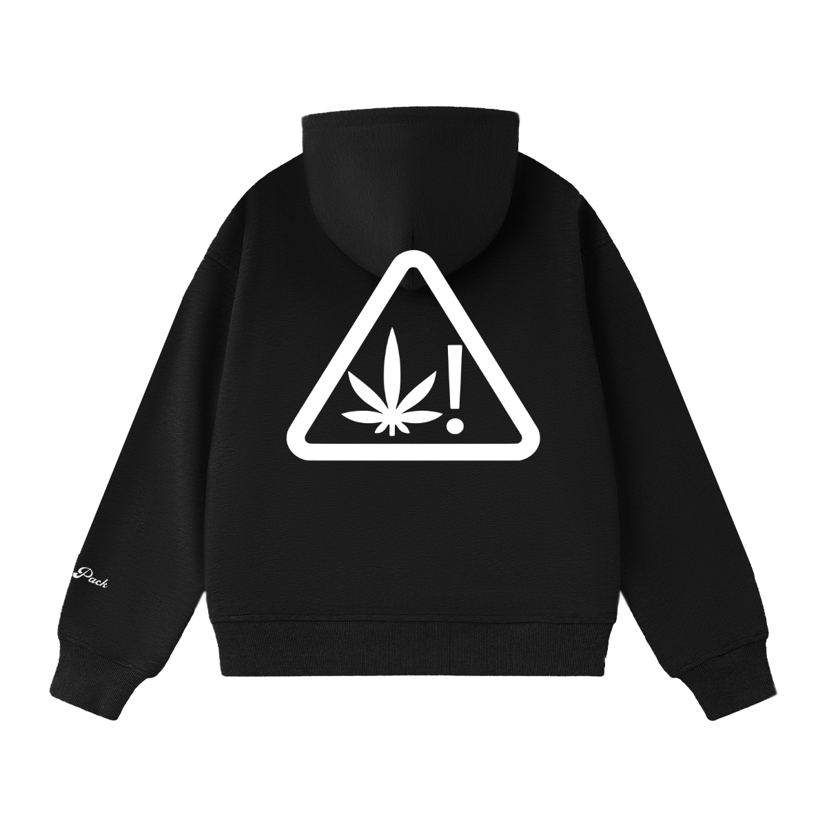 "Black Jesuz" Hoodie 400GSM Unisex Heavyweight Cropped Hoodie