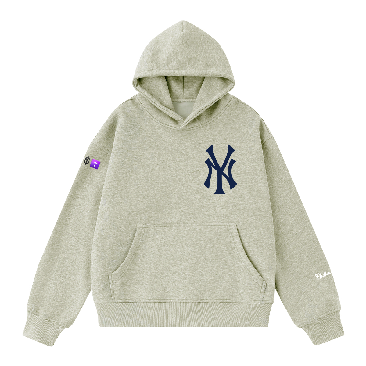 "YN Hoodie" 400GSM Unisex Heavyweight Cropped Hoodie