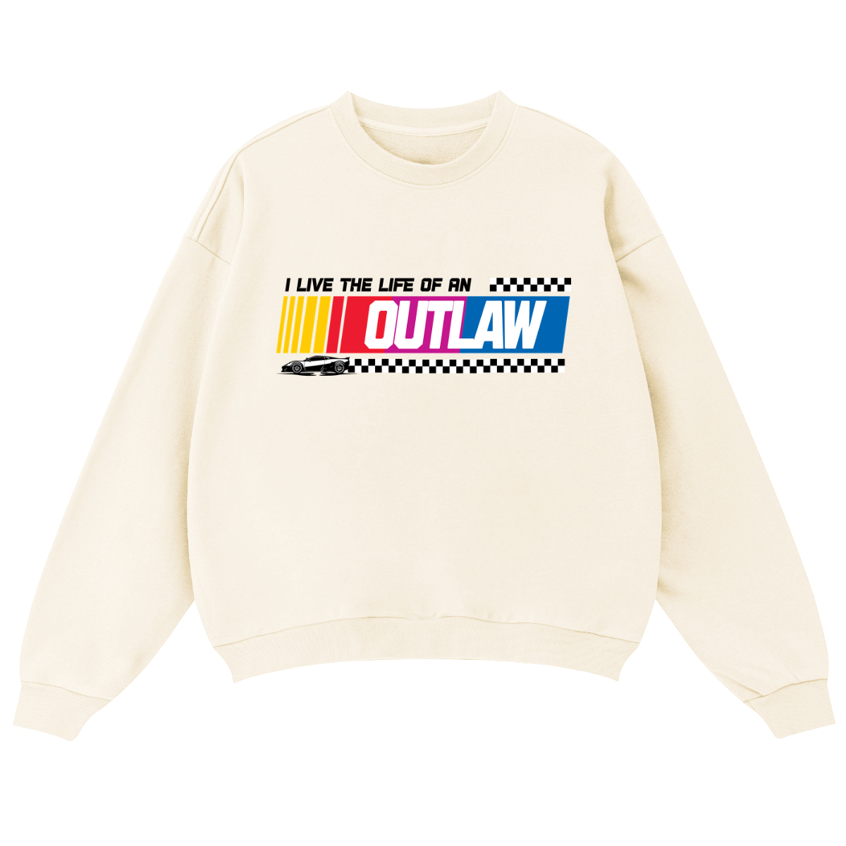 'Life of a Outlaw" Unisex Oversized Crewneck sweatshirt (460GSM)