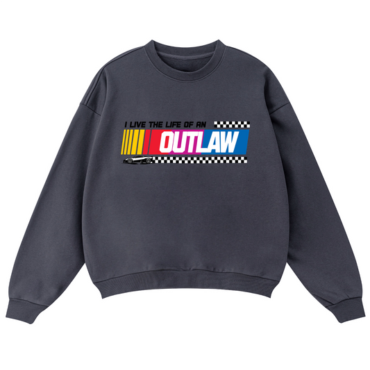 'Life of a Outlaw" Unisex Oversized Crewneck sweatshirt (460GSM)