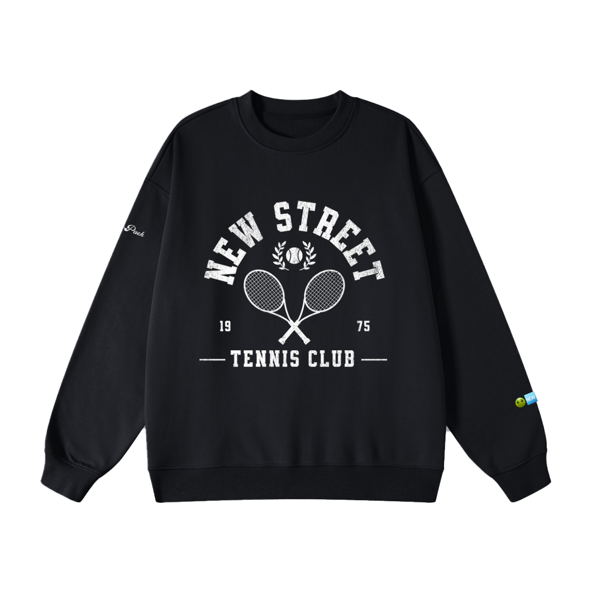 "New Tennis Club" Unisex Heavyweight Oversized Sweatshirt(440GSM)