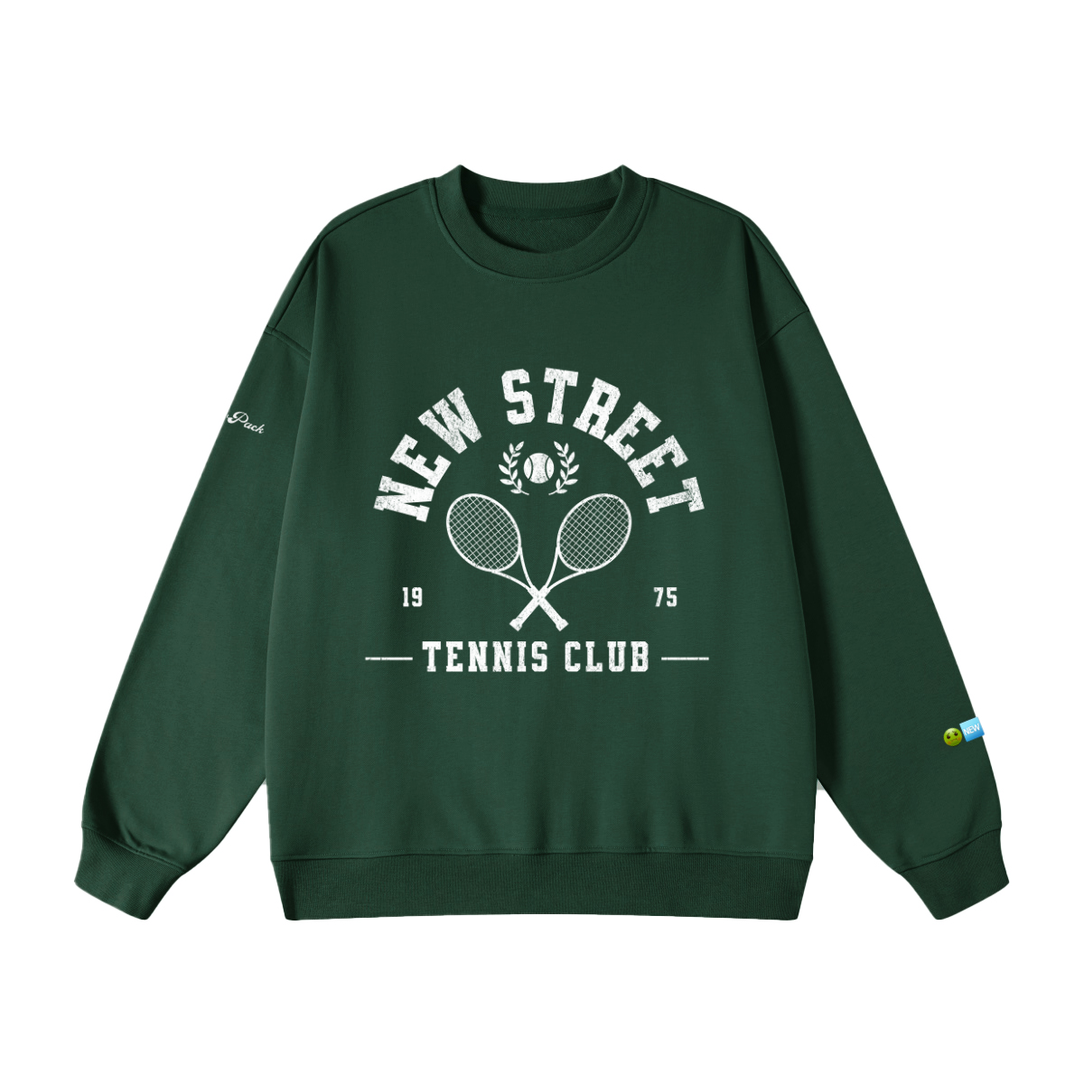 "New Tennis Club" Unisex Heavyweight Oversized Sweatshirt(440GSM)