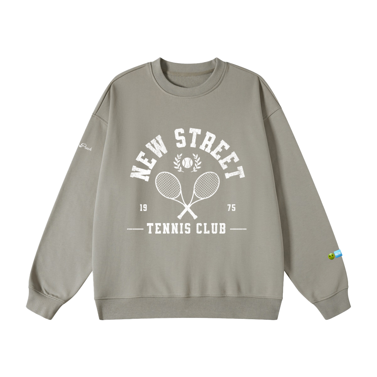 "New Tennis Club" Unisex Heavyweight Oversized Sweatshirt(440GSM)