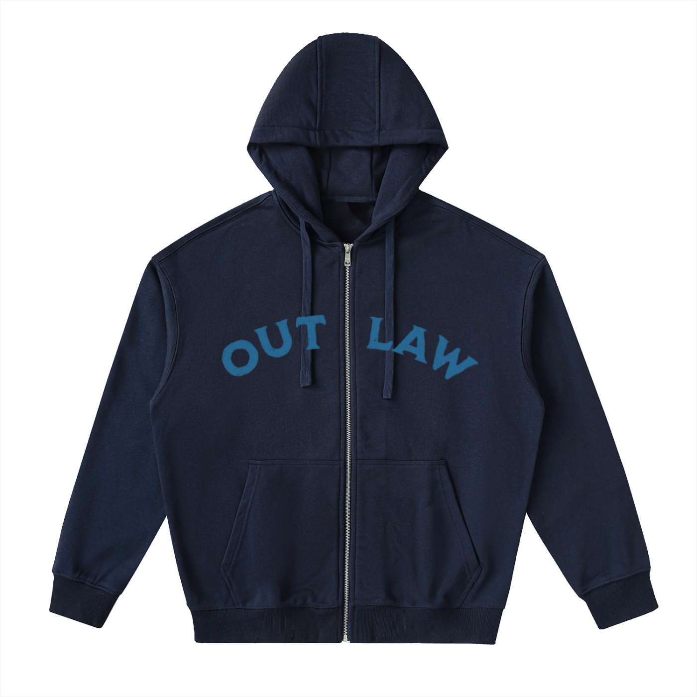 "Super Surfer" Drop-Shoulder Zip Up Hoodie