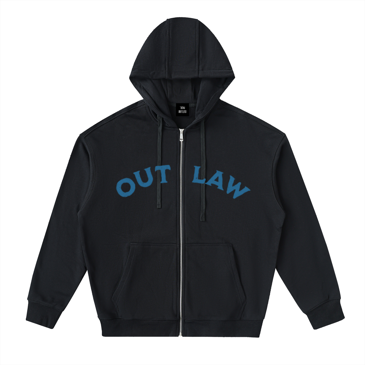 "Super Surfer" Drop-Shoulder Zip Up Hoodie