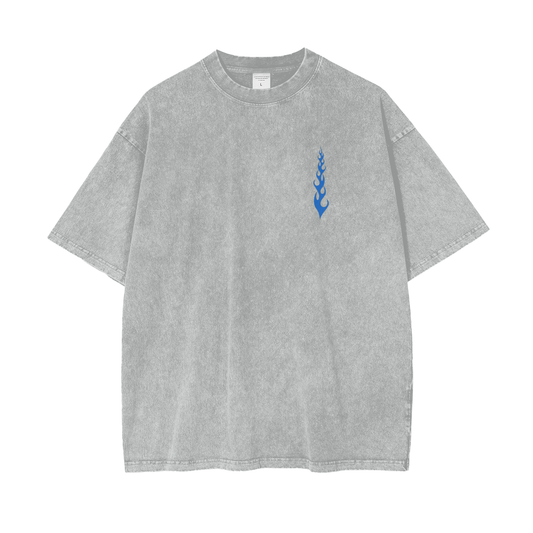 "More Trees" Acid Wash Oversize T-Shirt - 250 GSM