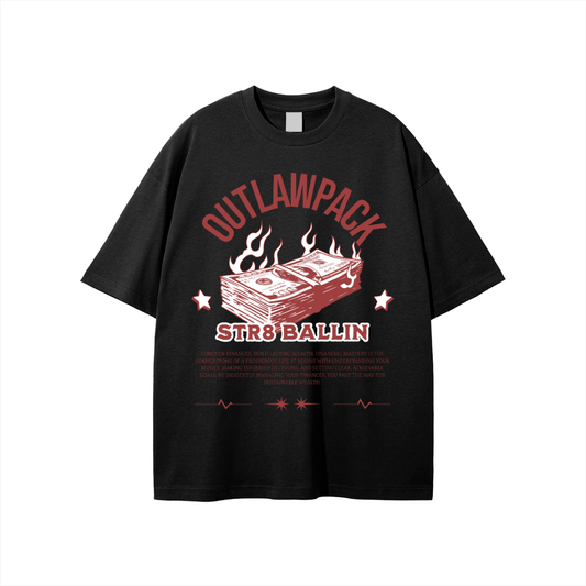 "Str8 Ballin" (Red) Unisex T-shirt
