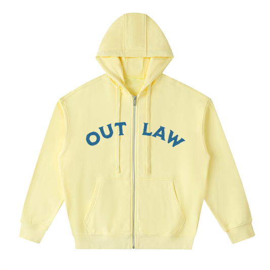 "Super Surfer" Drop-Shoulder Zip Up Hoodie