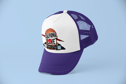 "California ❤️" Trucker hat